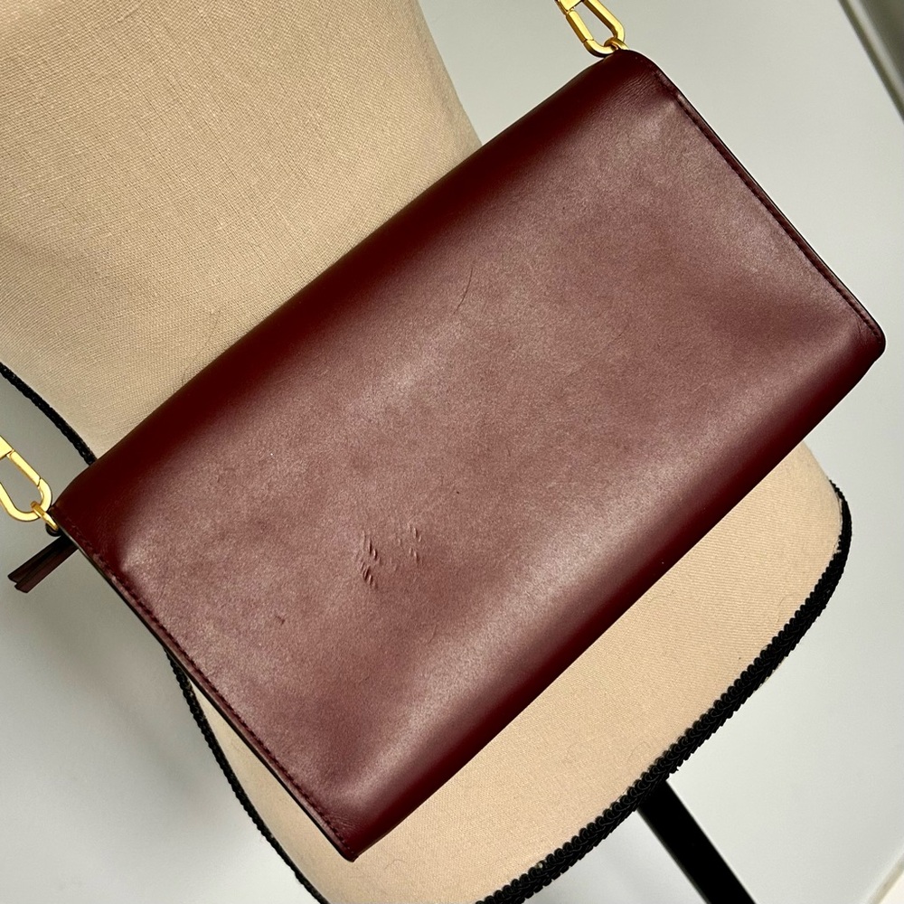 Tory Burch Eleanor Clutch in Claret - Picture 4 of 11